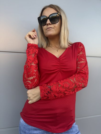 dámské triko s krajkou