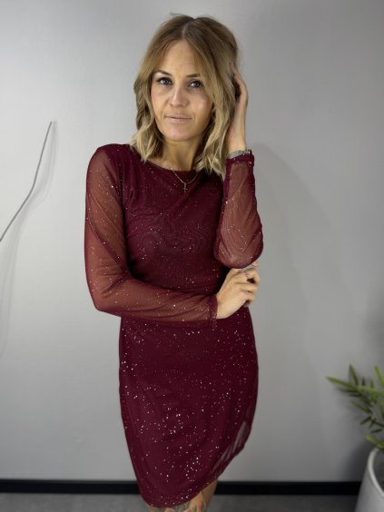 dámské šaty s glitry
