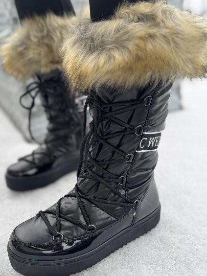 dámské sněhule s kožíškem