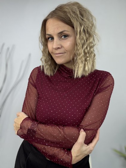 dámská halenka s kamínky