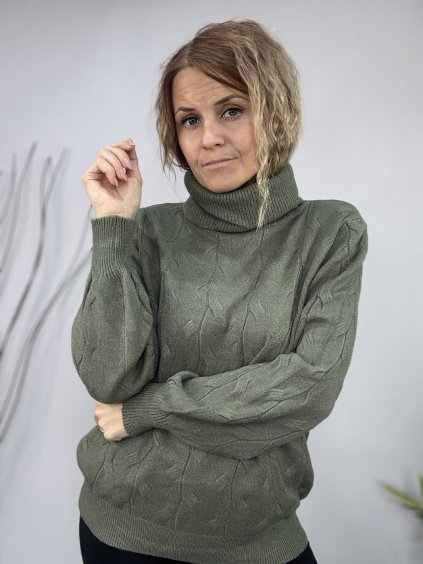 dámský svetr s rolákem