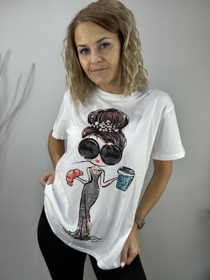 dámské bavlněné triko