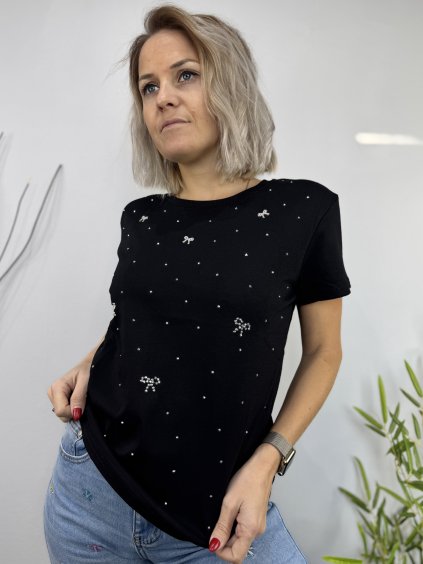 dámské triko s kamínky