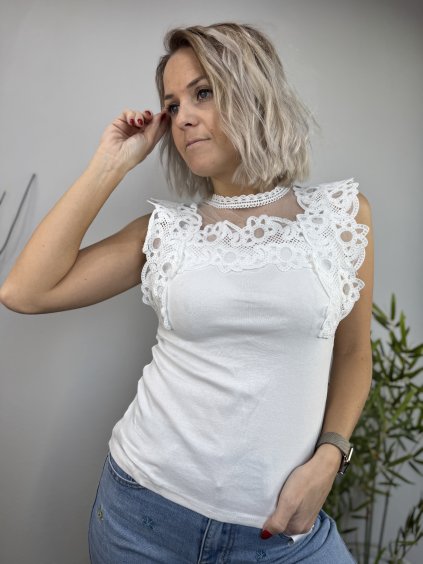 dámské triko s krajkou