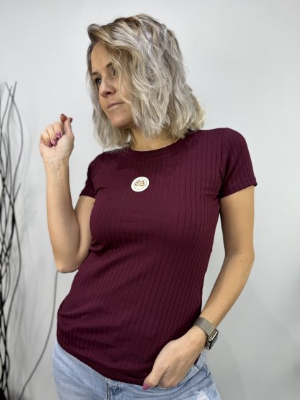 Dámské žebrované tričko