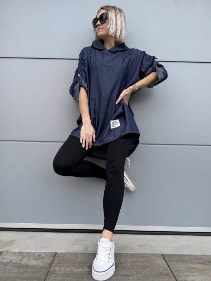 Dámská oversize tunika s kapucí
