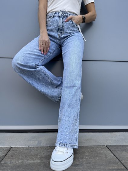 Dámské džíny s kamínky