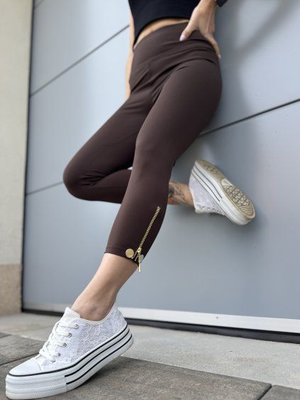 Dámské legíny se zipem