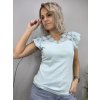 Dámské tričko s krajkovým dekoltem