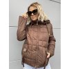 Dámská prošívaná bunda s kapucí