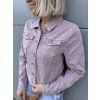 Džínová bunda - jemná lila elegance