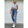 džíny mom fit