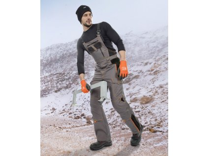 Zimní kalhoty s laclem ARDON®VISION šedá (Velikost XXS, Barva šedé odstíny)