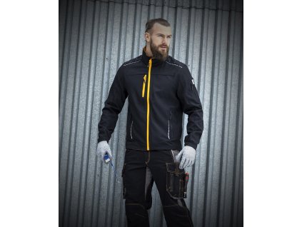 Bunda softshellová ARDON®VISION , černo-oranžová (Velikost XS, Barva černá)