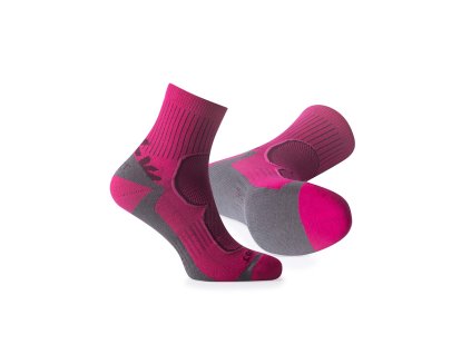 Ponožky ARDON®FLR TREK PINK (Velikost 35-38, Barva růžové a fialové odstíny)