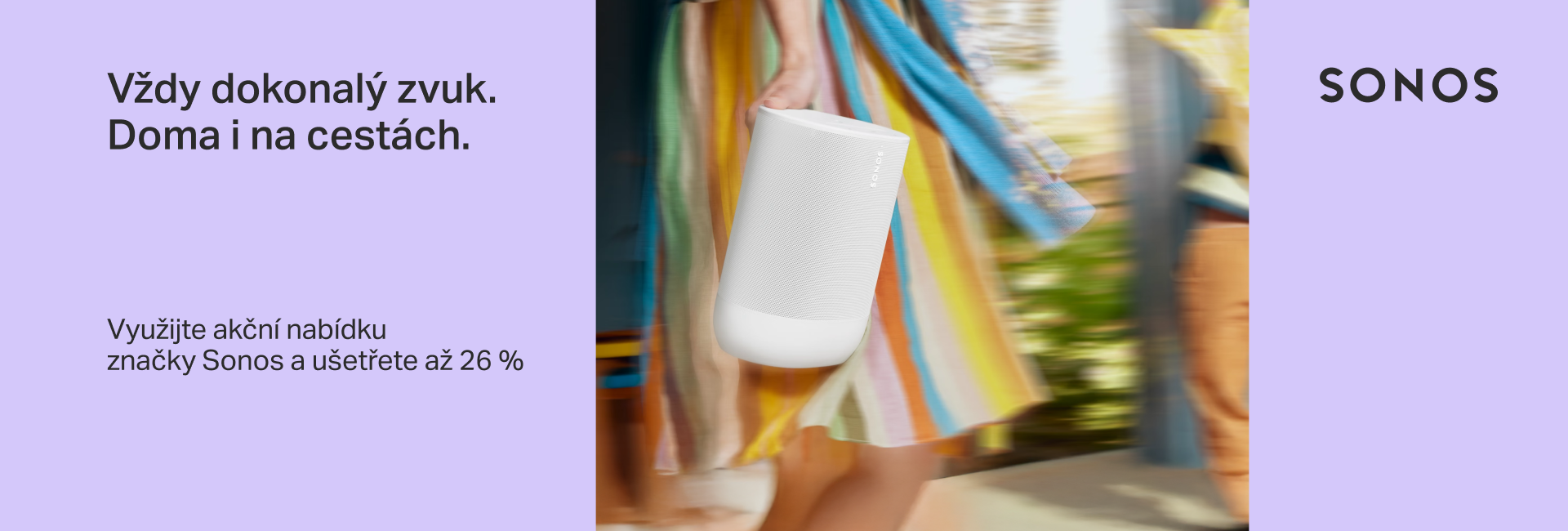 Sonos slevy 26 % na vybrané produkty