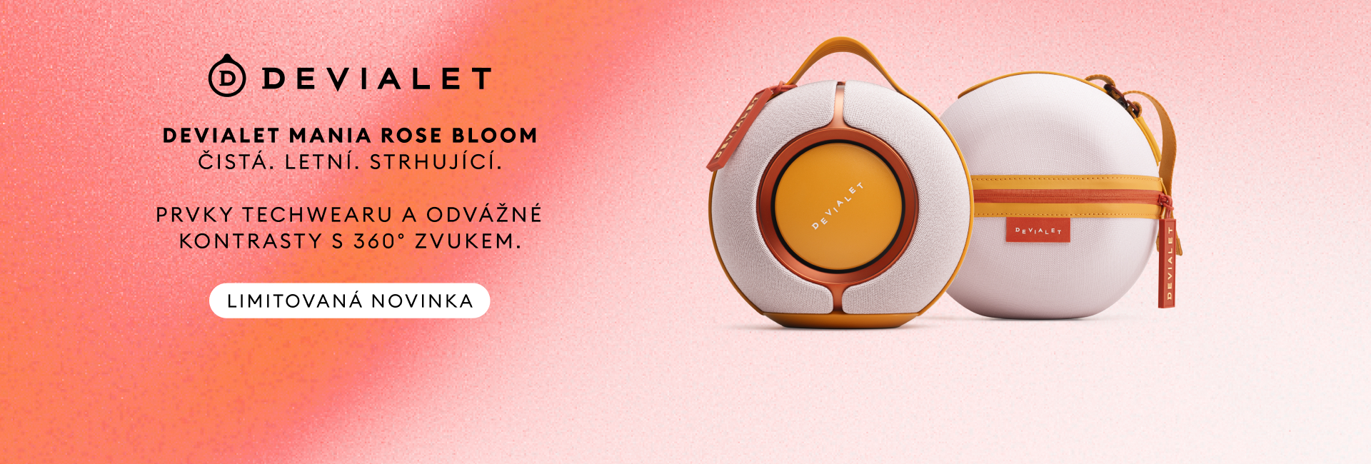 Devialet Mania Rose Bloom nová barva