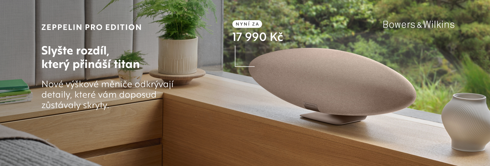 Bowers & Wilkins sleva — Wifi reproduktor Zeppelin Pro Edition