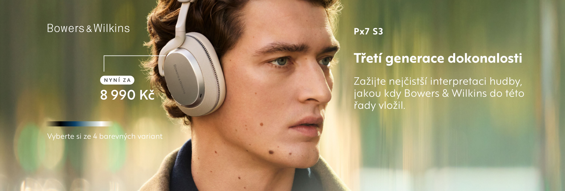 Bowers & Wilkins sleva — Sluchátka Px7 S3