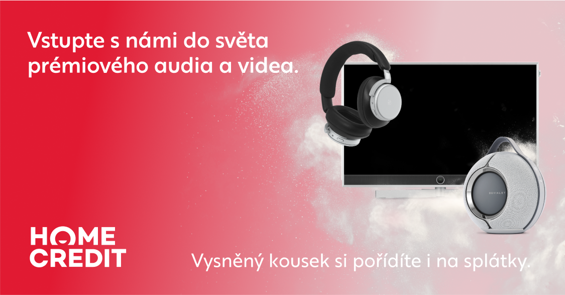 Pořiďte si prémiovou audio a video techniku i na splátky u Home Credit.
