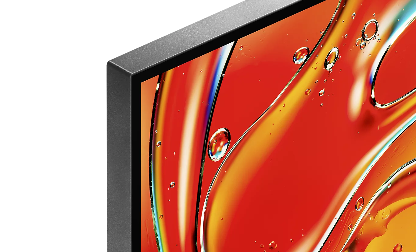 Detail jednolité přední plochy One Slate televizoru Sony BRAVIA 7