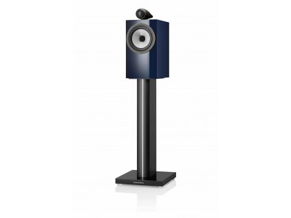High B&W 705 S3 Signature Midnight Blue Metallic Angled Grille Off on Stand