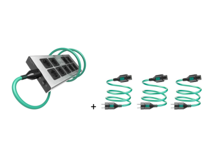 IsoTek V5 Corvus + 3 ks EVO3 INITIUM kabel (Barva Černá)