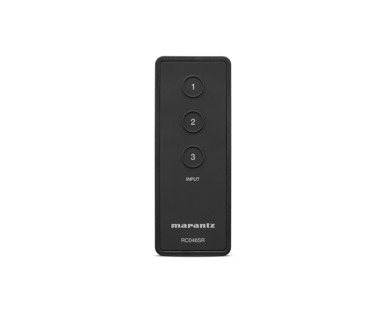 Přepínač Marantz VS3003 v pohledu shora, kompaktní kovové tělo pro zakázkovou instalaci