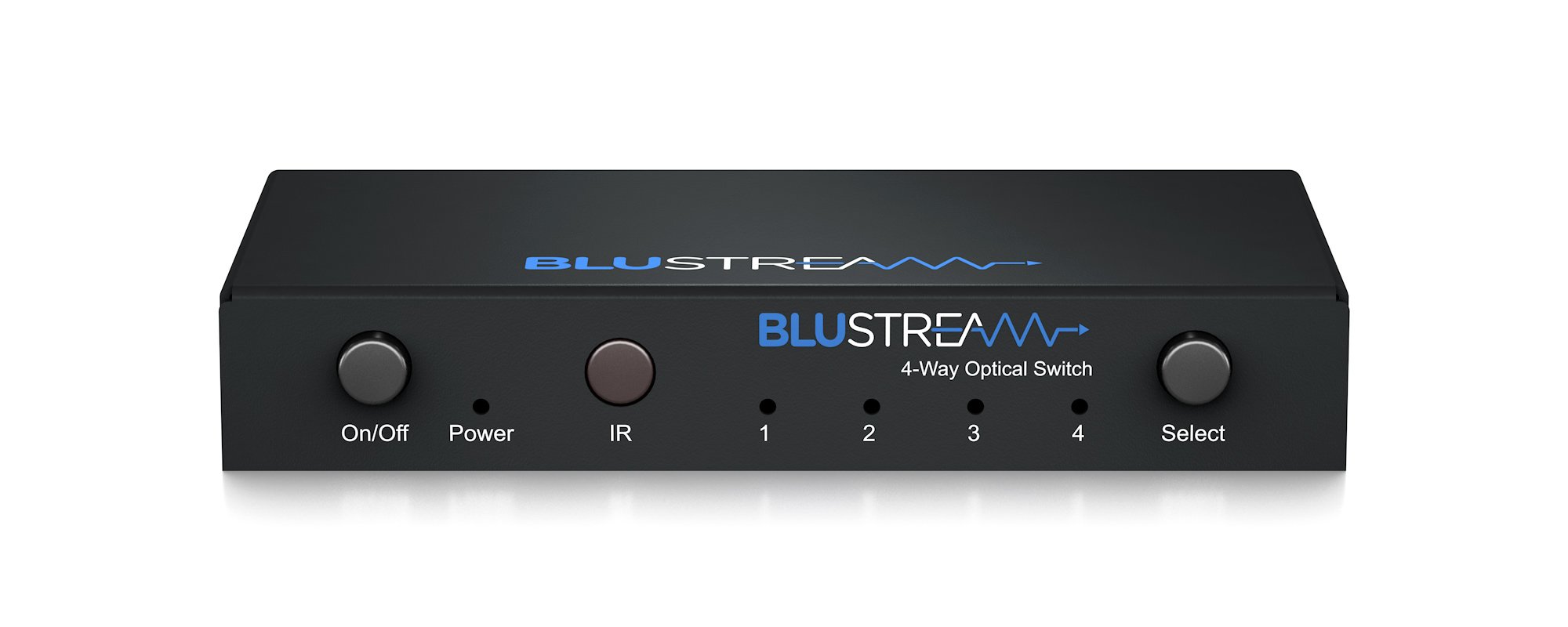 Blustream OPT41AU pohled na konektory optických vstupů a výstupů