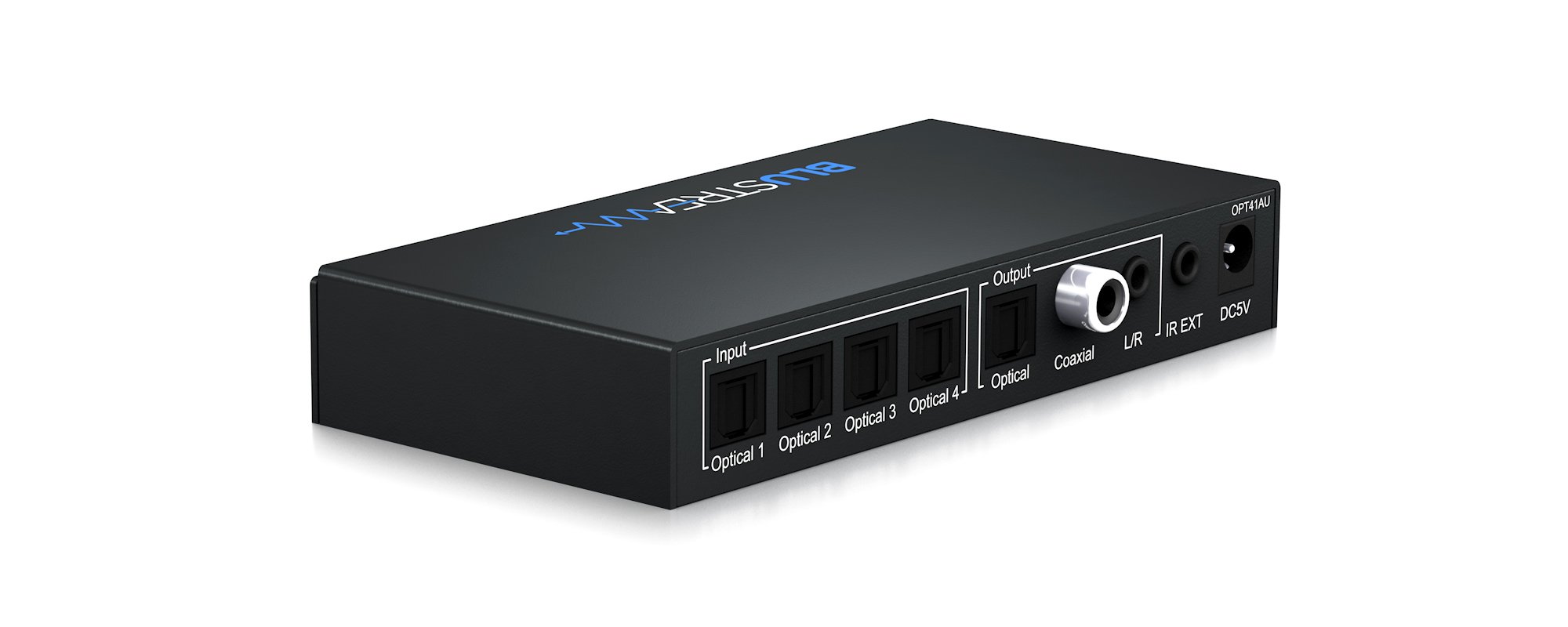 Blustream OPT41AU horní pohled na přepínač