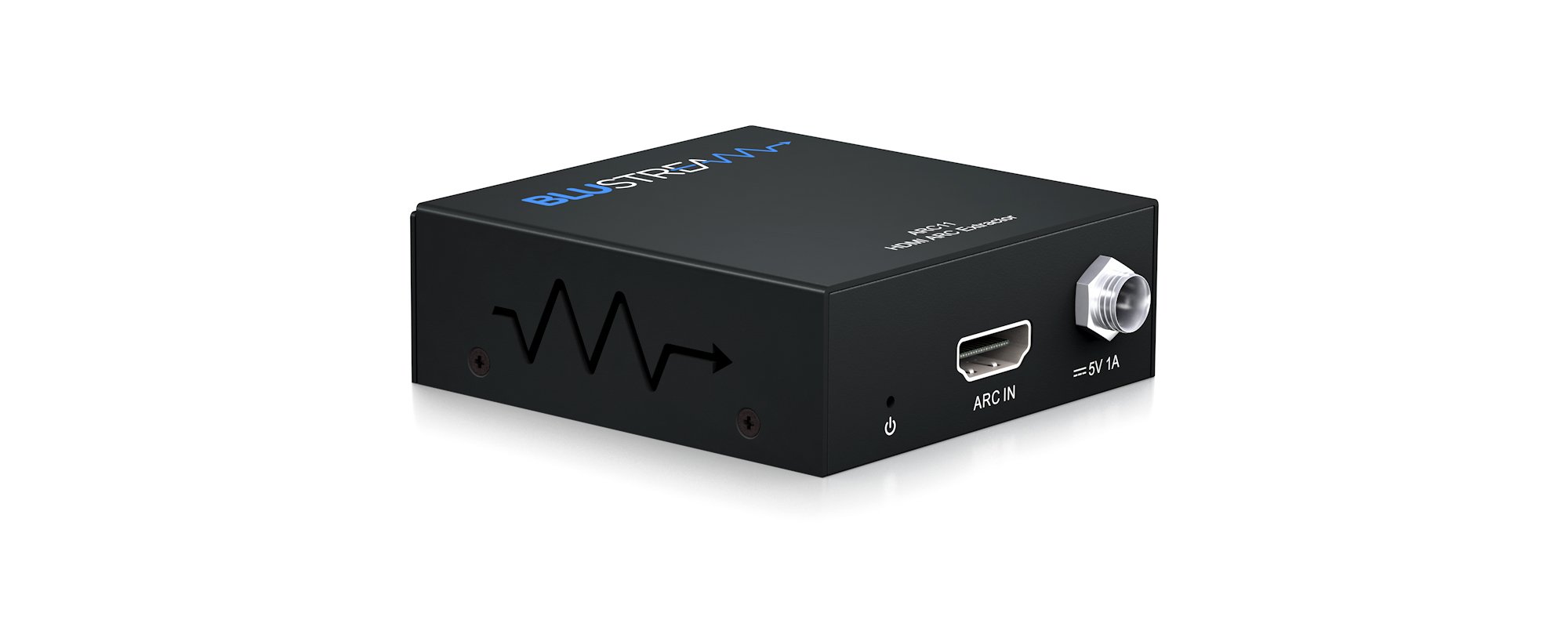 Blustream audio převodník ARC11 — detail konektorů a výstupů
