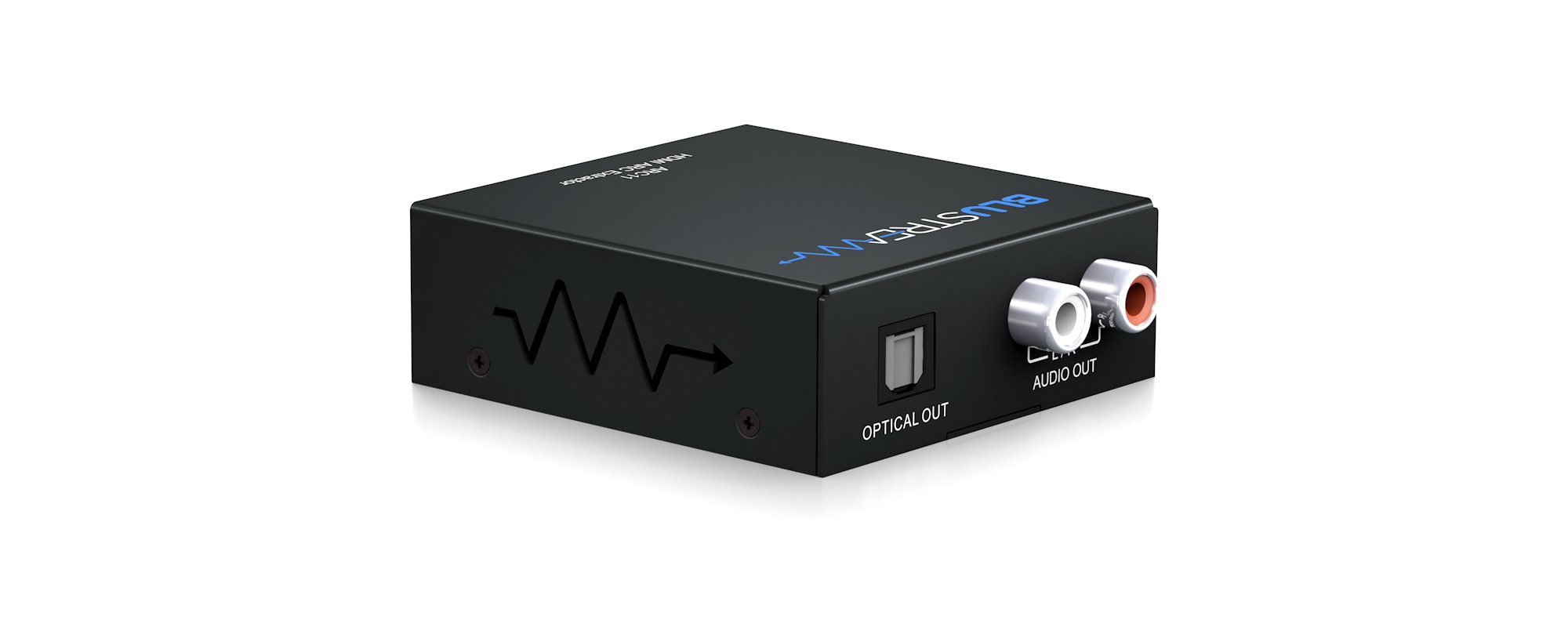 Blustream audio převodník ARC11 — pohled na vstupní a výstupní stranu