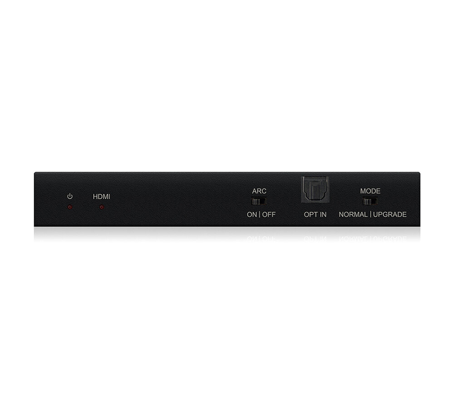 Blustream HDBaseT přijímač RX70CS — pohled na jednotku přijímače s HDMI výstupem a konektory pro kabel CAT