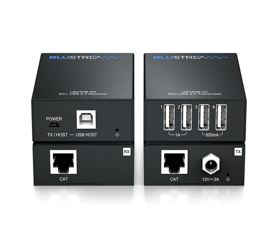 Blustream UEX50B-KIT vysílač a přijímač pro prodloužení USB po CAT kabelu