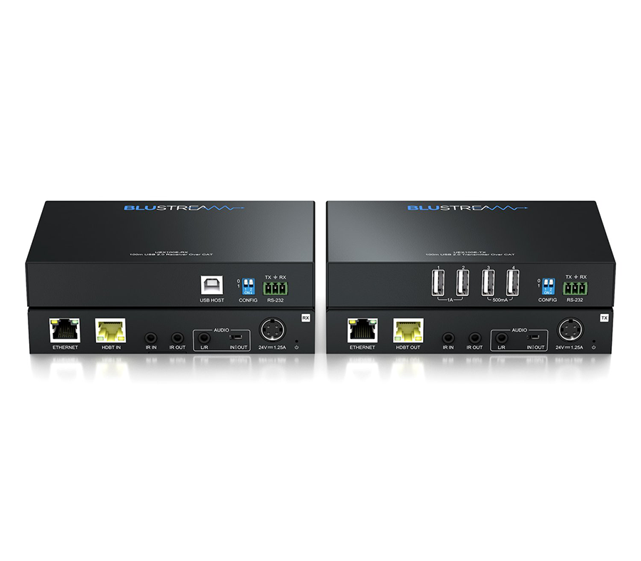 Blustream UEX100E-KIT vysílač a přijímač pro přenos USB po CAT kabelu