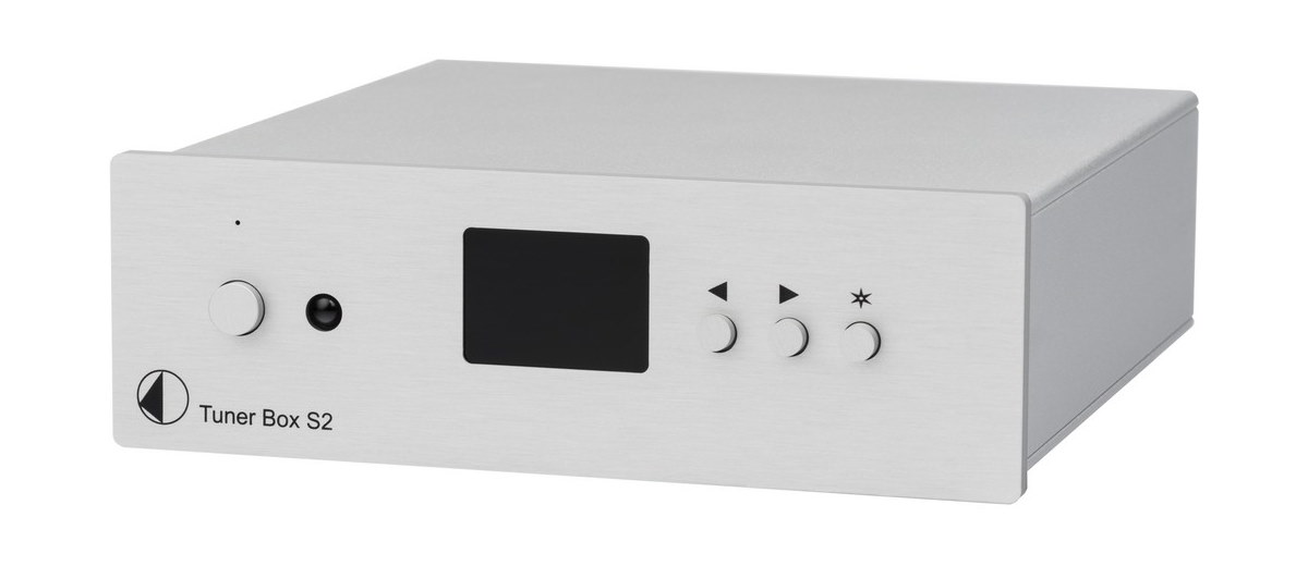 FM tuner Pro-Ject Tuner Box S2 ve stříbrném provedení