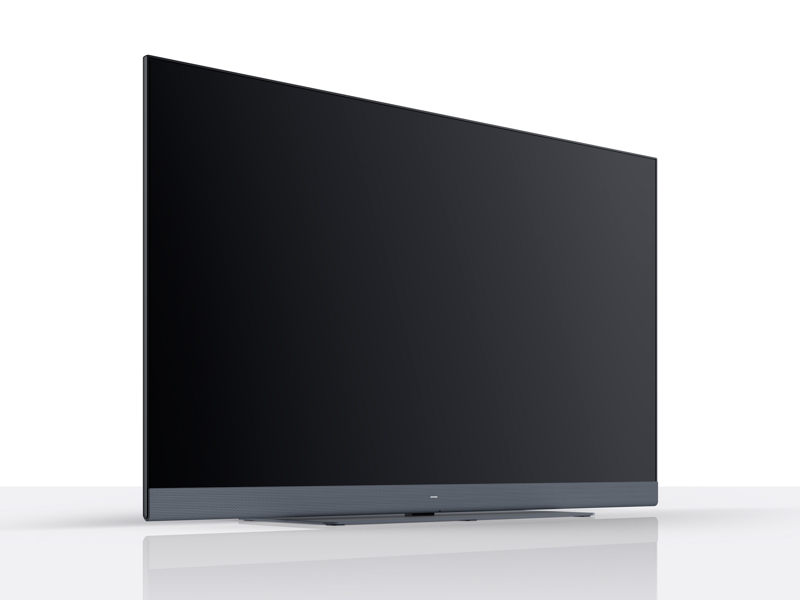 Detail konektorového panelu Loewe We. SEE LED — HDMI vstupy a audio výstupy