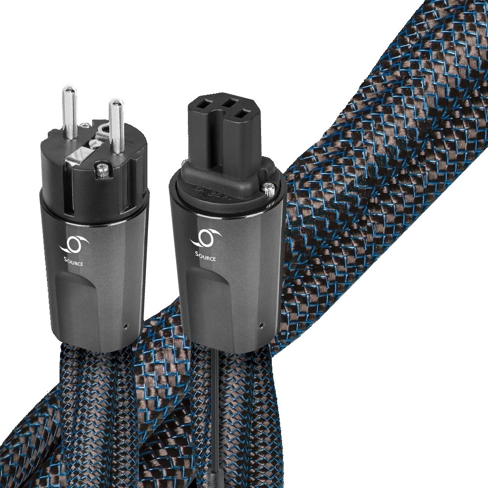 Napájecí kabel Audioquest NRG Hurricane Source C15 u zdrojové komponenty