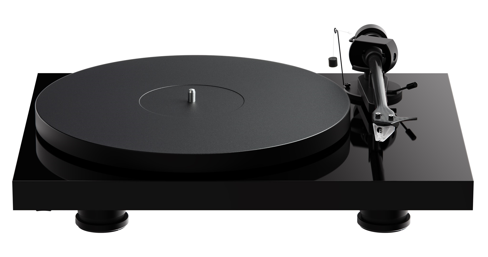 Pro-Ject Debut Evo 2 + Pick It MM EVO v provedení High Gloss Black s karbonovým ramenem 8,6 palce a hliníkovým talířem