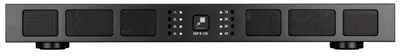 Detail čelního panelu Sonance SONAMP DSP 8-130 MKIII s logem Sonance a označením DSP 8-130