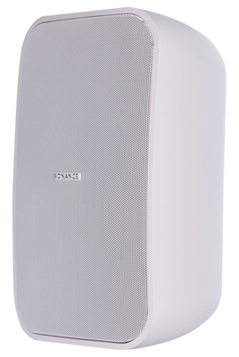 Sonance PS-S53T Mk II v bílém provedení s nasazenou mřížkou, pohled ze tří čtvrtin