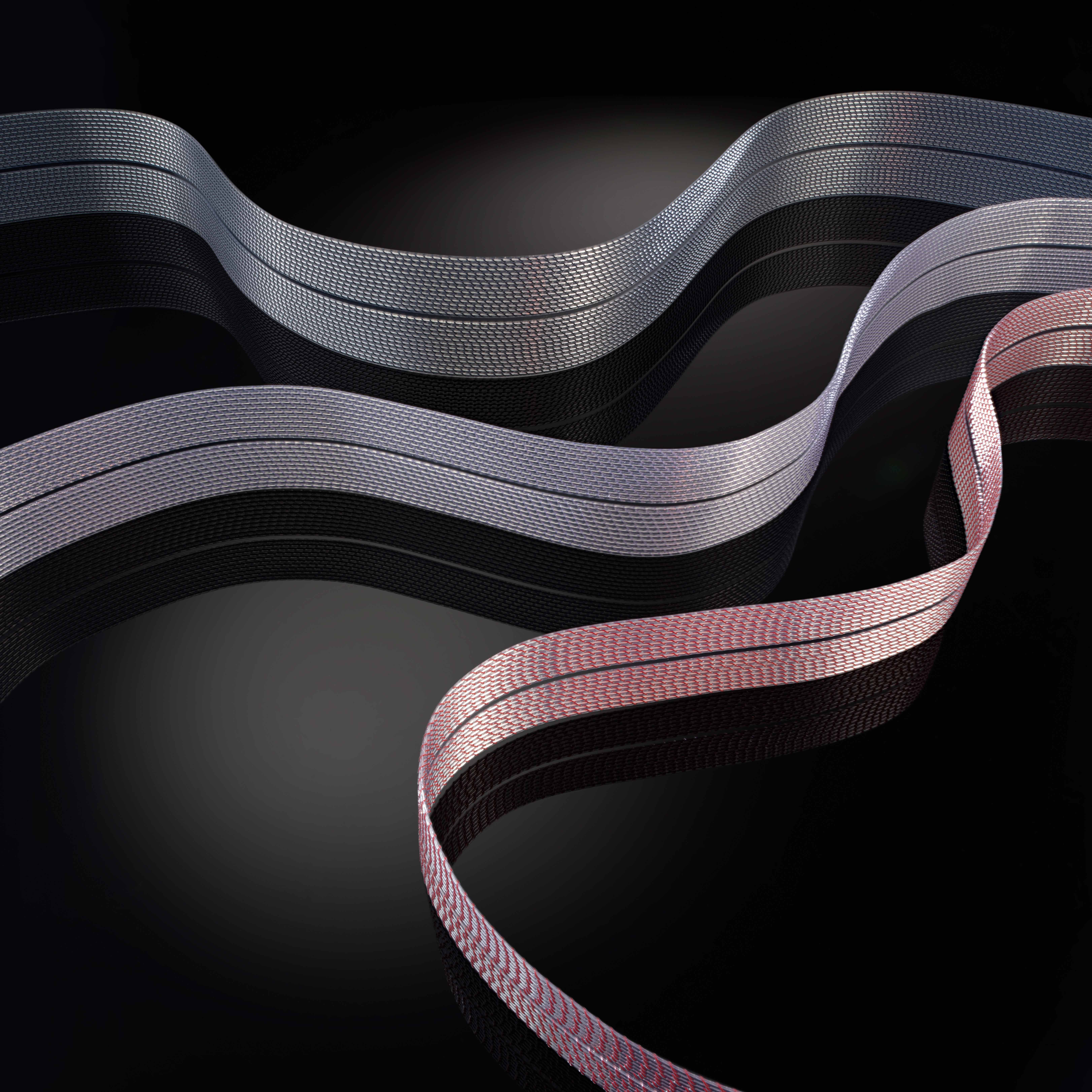 Schéma konstrukce Dual Mono-Filament — vzduch jako dielektrikum kolem vodiče, 1:1
