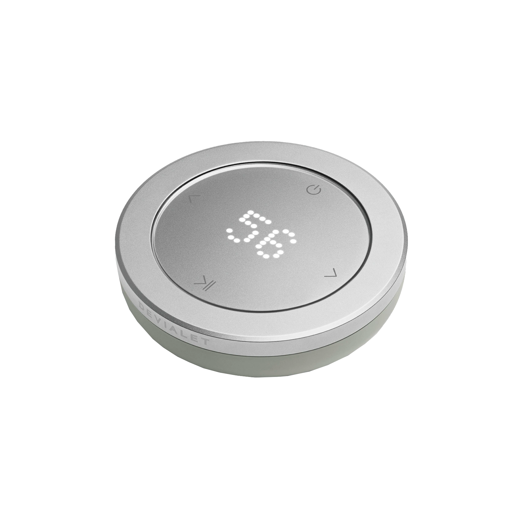 Devialet Remote Iconic White na konferenčním stolku