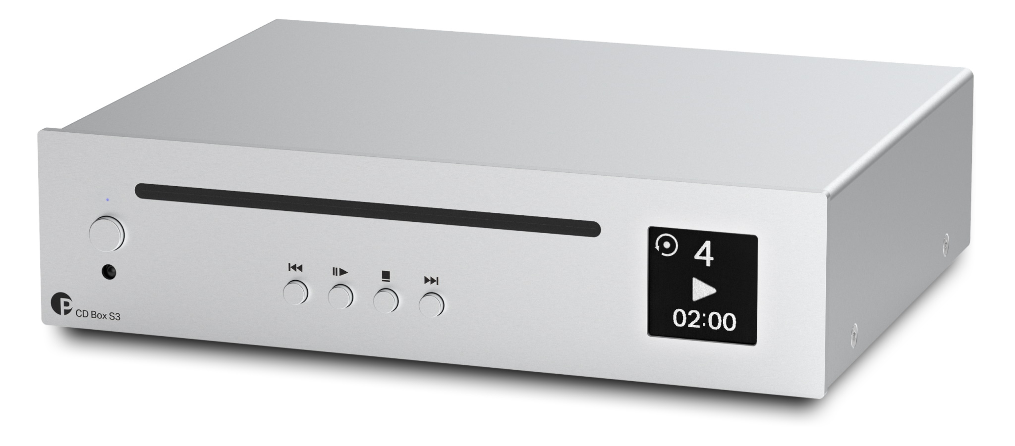 Pro-Ject CD Box S3 ve stříbrném provedení jako součást řady Box