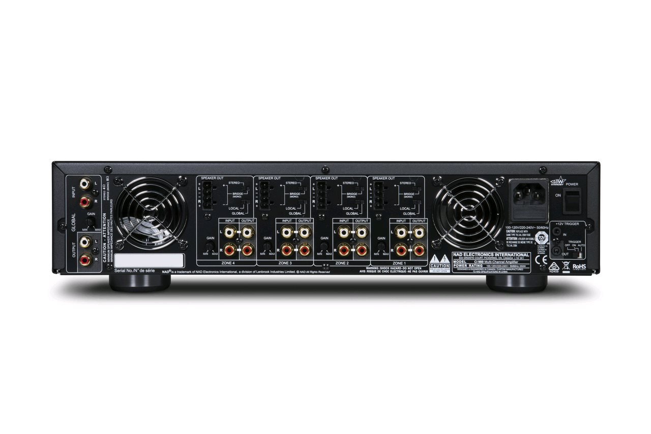Detail termostaticky řízeného aktivního chlazení zesilovače NAD CI 980