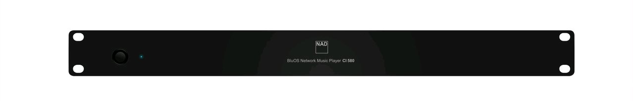 NAD CI 580 V2 propojený se zesilovačem v custom-install rozvaděči