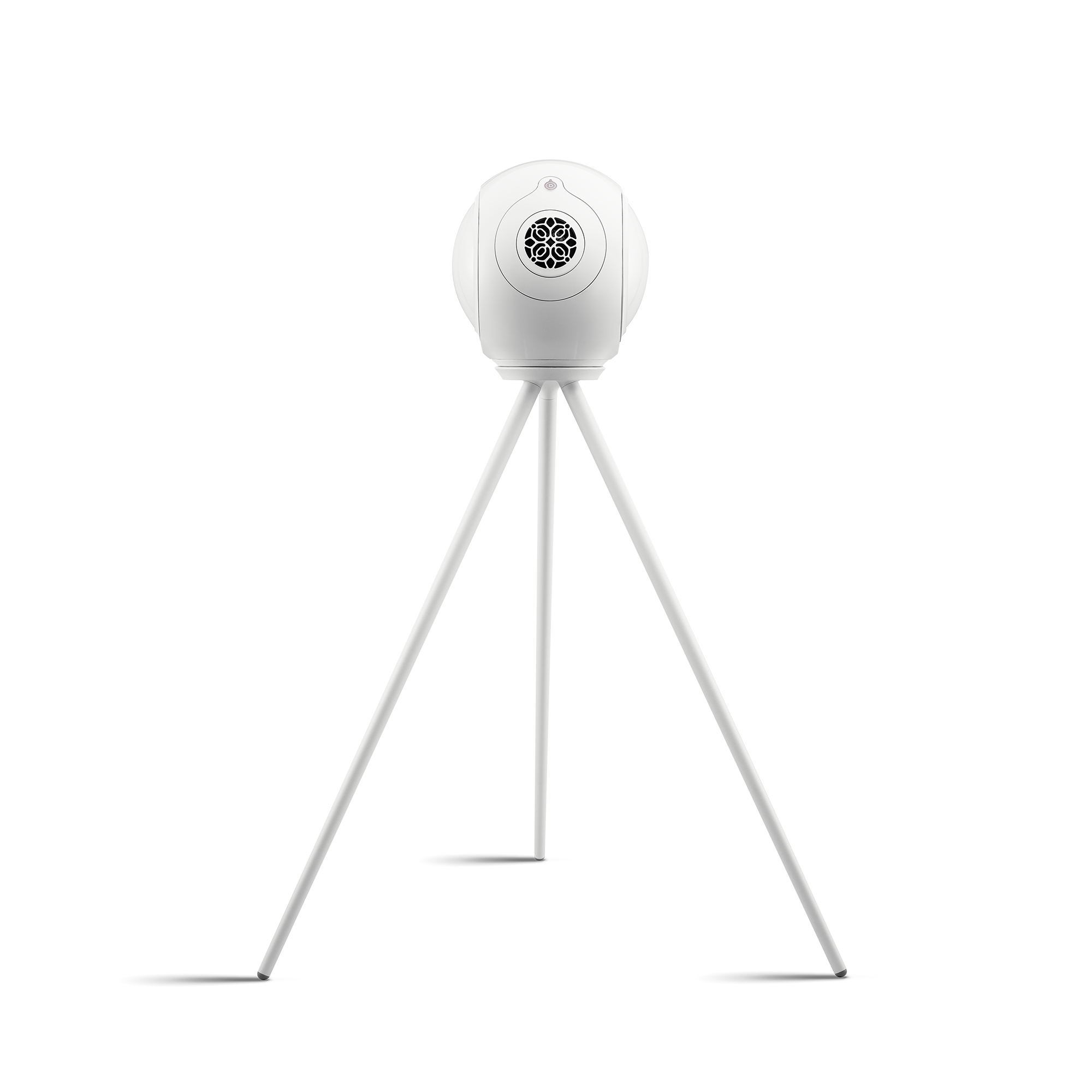 Detail bezpečnostního mechanismu izostatické základny tripodu Devialet LEGS - PHANTOM II zepředu