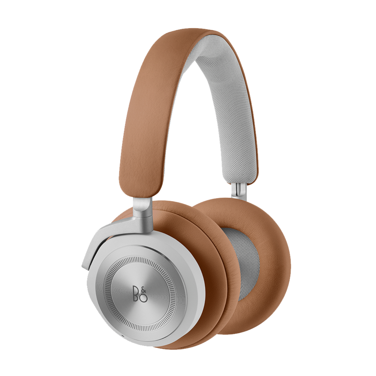 Detail jehněčí kůže a hliníkového provedení na Beoplay HX