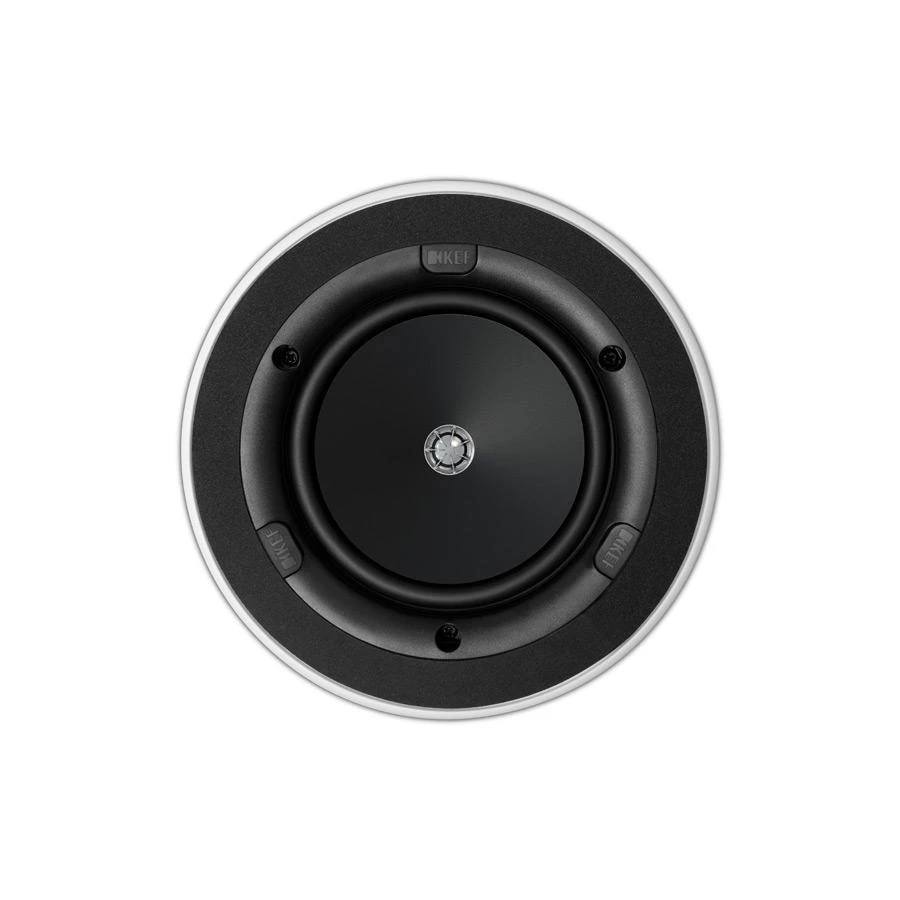 KEF Ci 130.2CR ze zadní strany s detailem koše a svorek