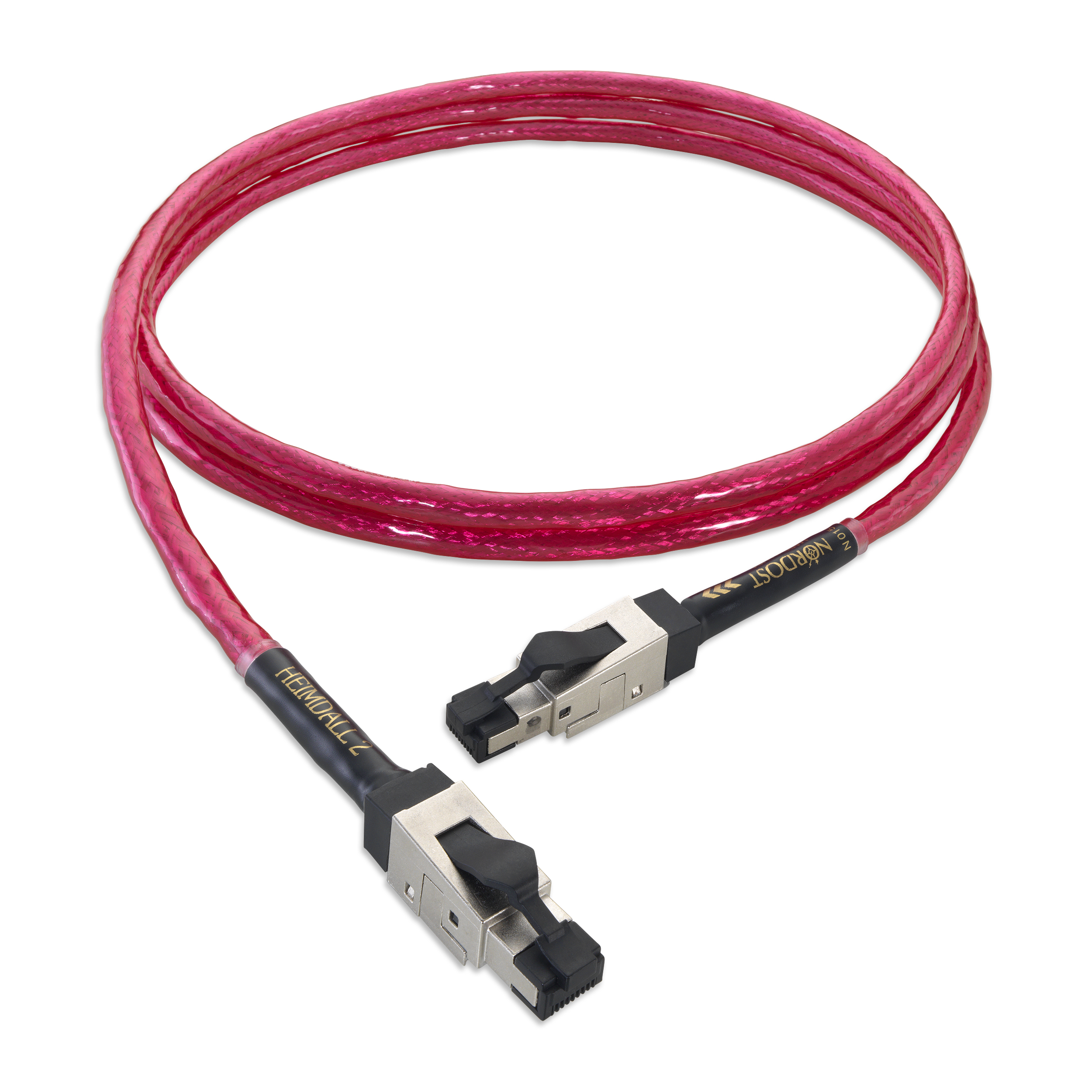 Packshot Nordost Heimdall 2 ethernet cable s konektory 8P8C/RJ45 — full-width 16:9